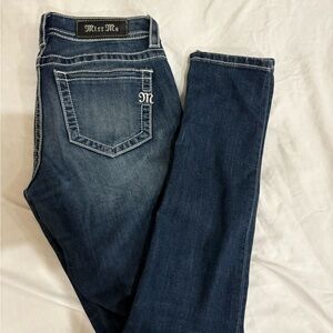 Miss Me Indigo Skinny Jeans with Contrast Stitching